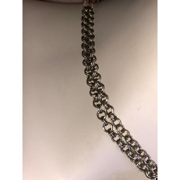 CHLOE + ISABEL crystal lotus tassel statement necklace - N129 - Picture 6 of 7